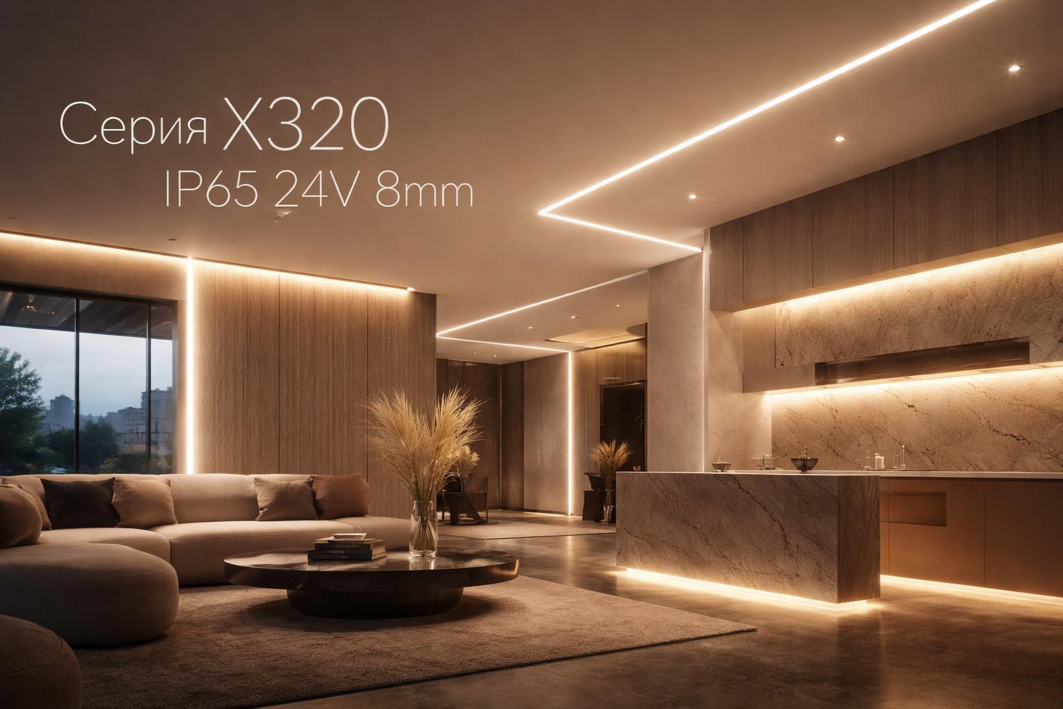 Серия X320 IP65 24V 8mm Arlight