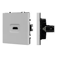 Механизм HDMI розетки SCT-NOBE-MHD1-SFPL-IS (Arlight, Никель)