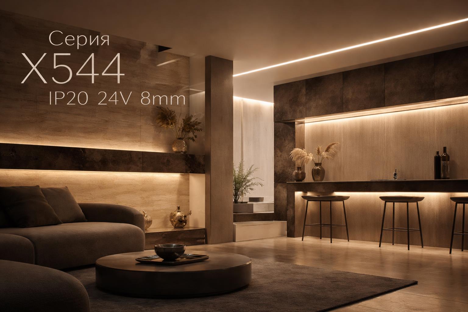 Серия X544 IP20 24V 8mm Arlight