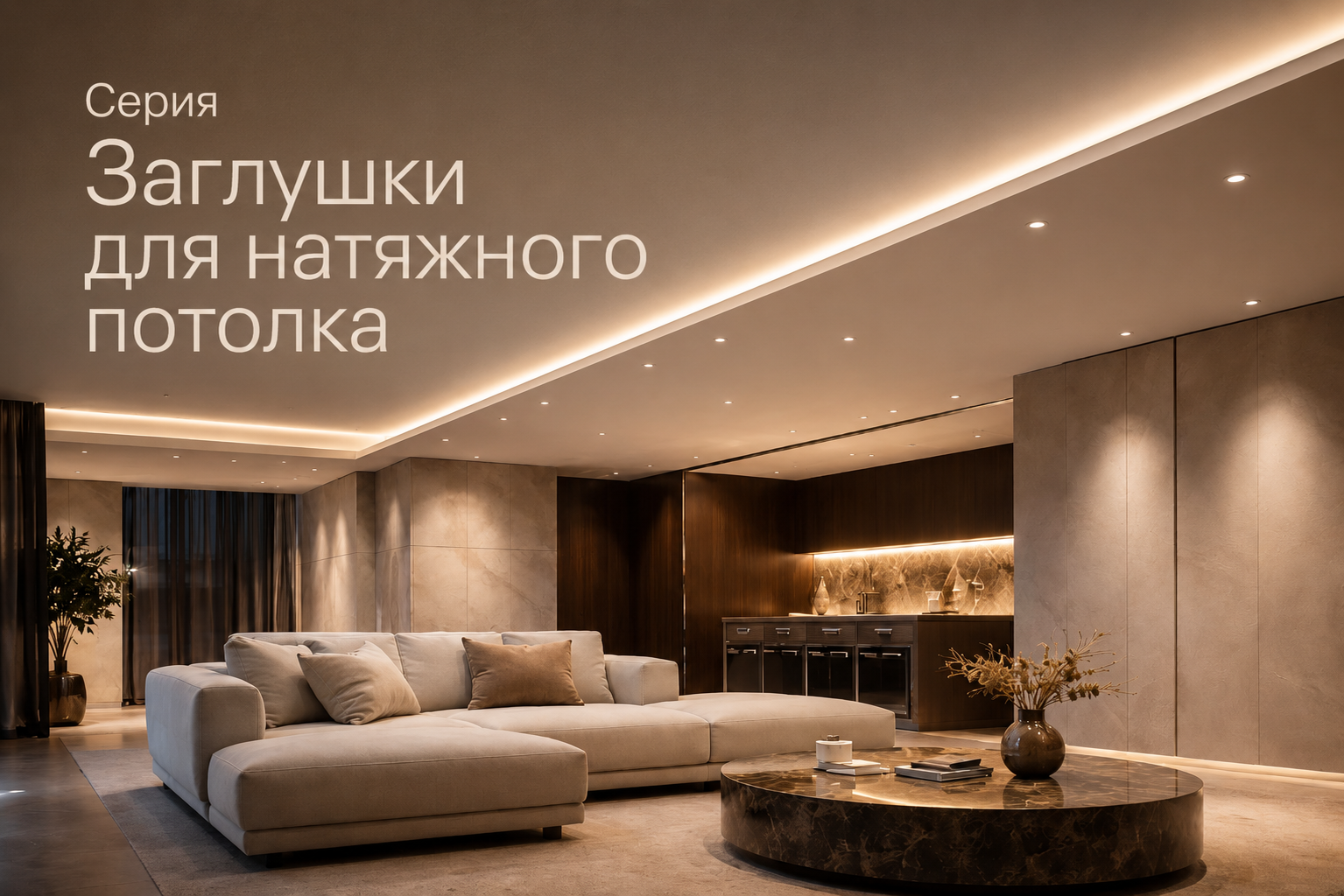 Серия Заглушки для натяжного потолка Arlight