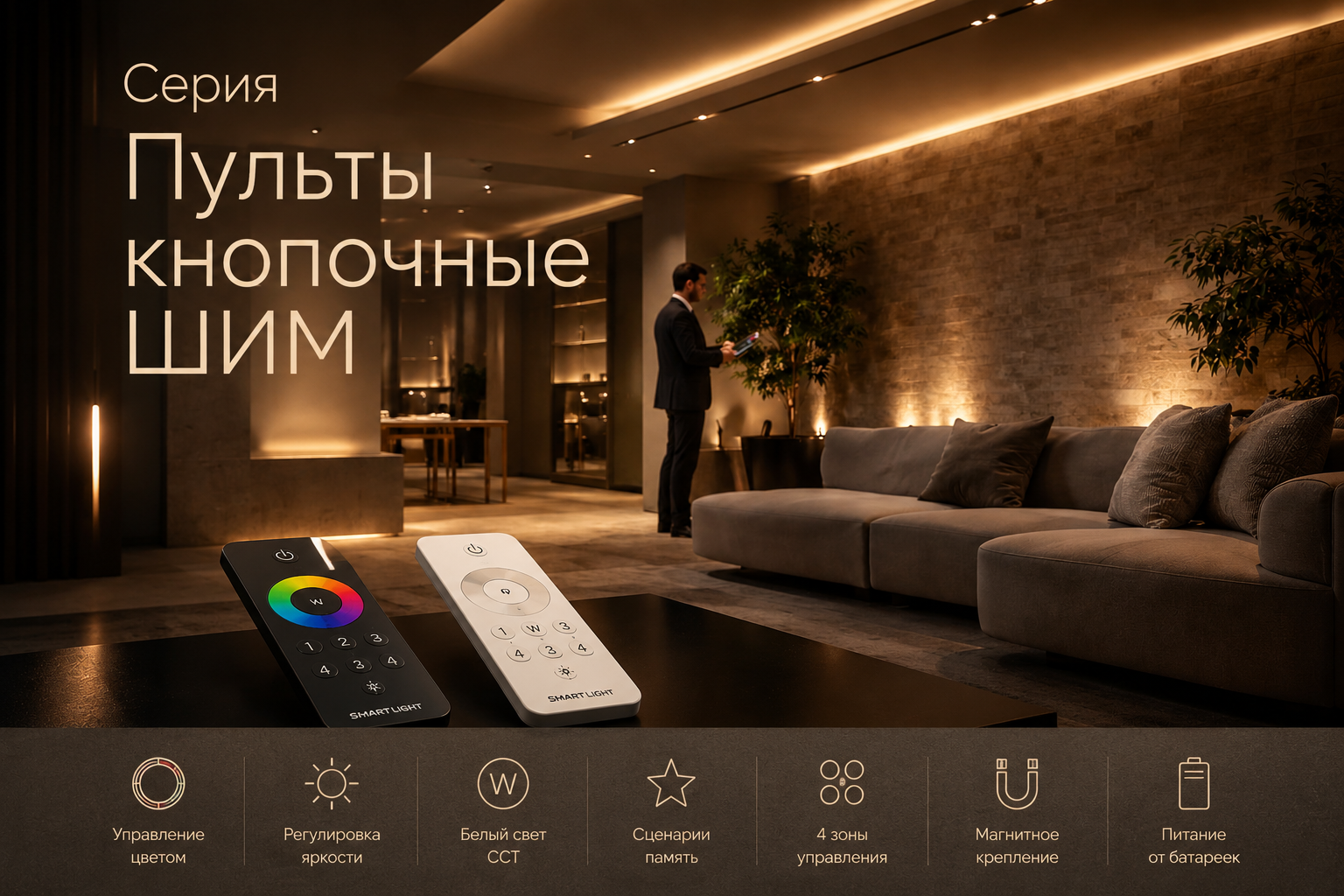 Серия Пульты кнопочные ШИМ Arlight