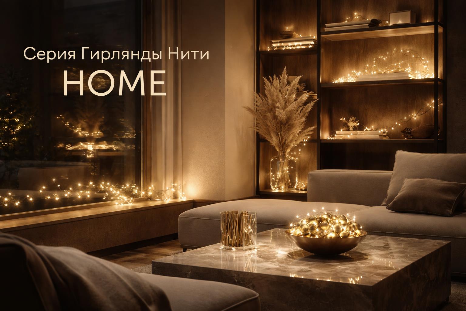 Серия Гирлянды Нити HOME Arlight