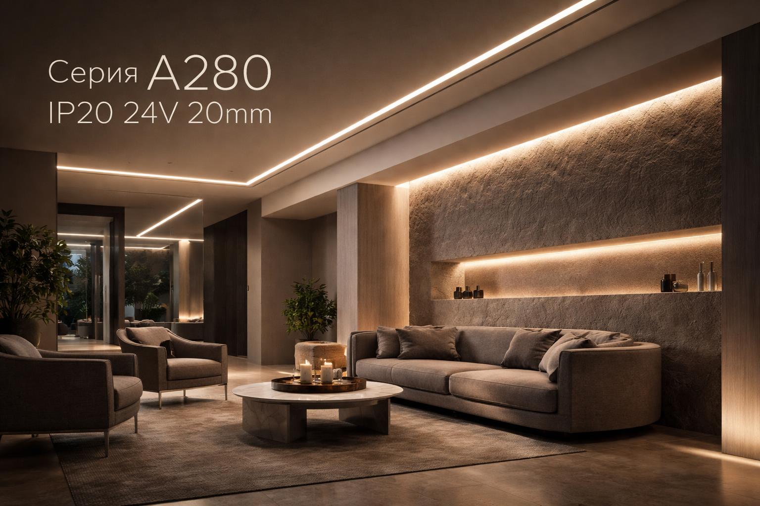 Серия A280 IP20 24V 20mm Arlight