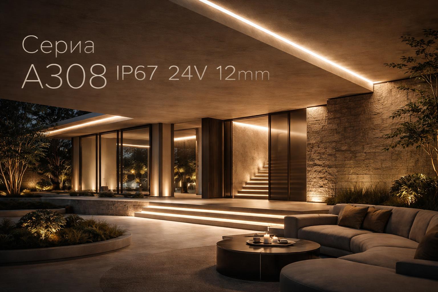 Серия A308 IP67 24V 12mm Arlight