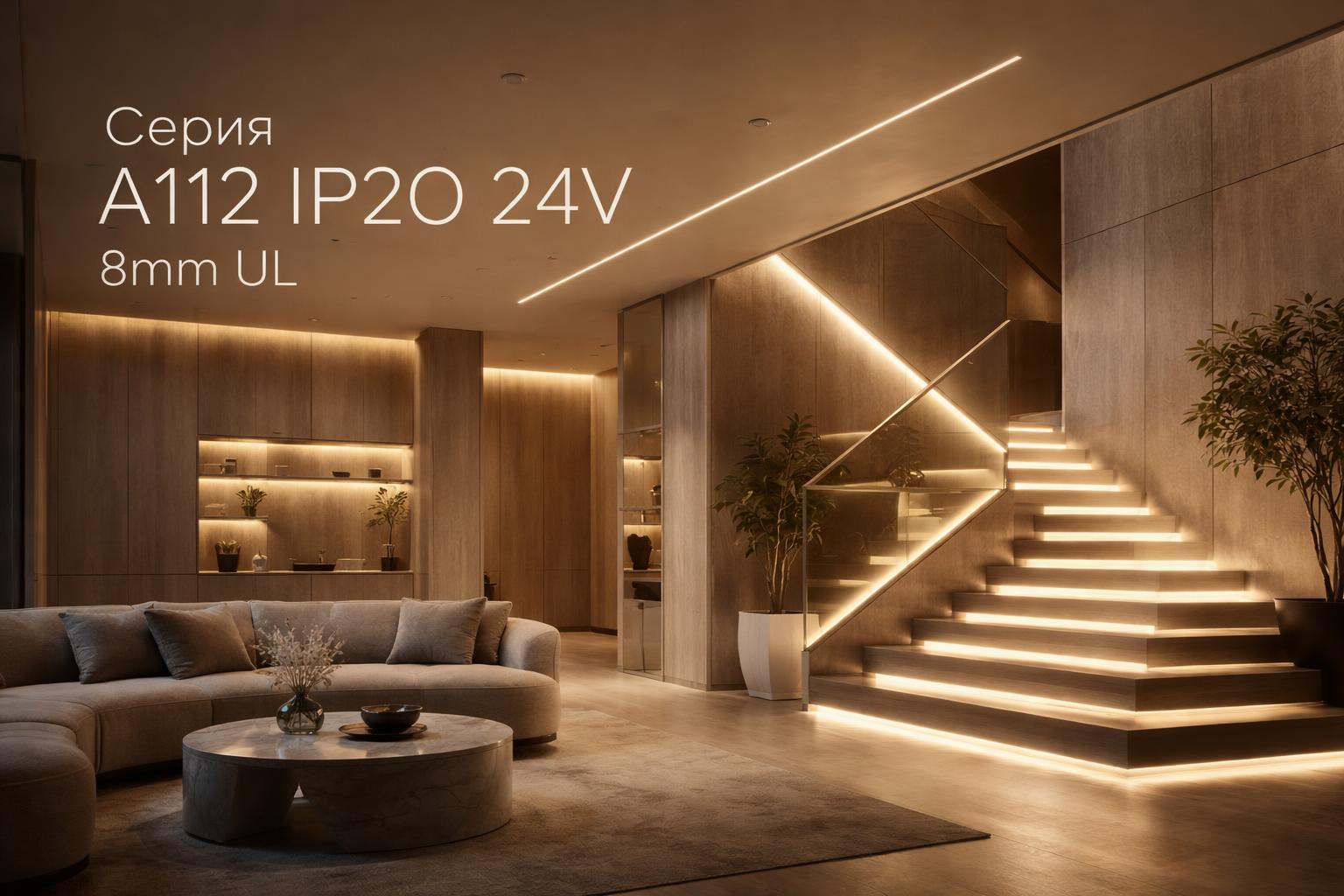 Серия A112 IP20 24V 8mm UL Arlight