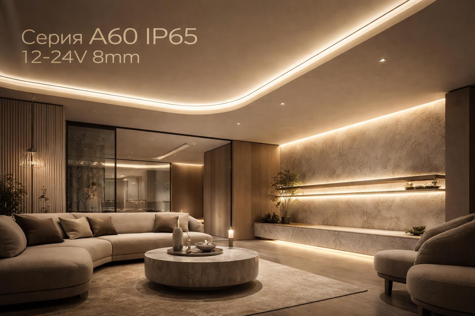 Серия A60 IP65 12-24V 8mm Arlight