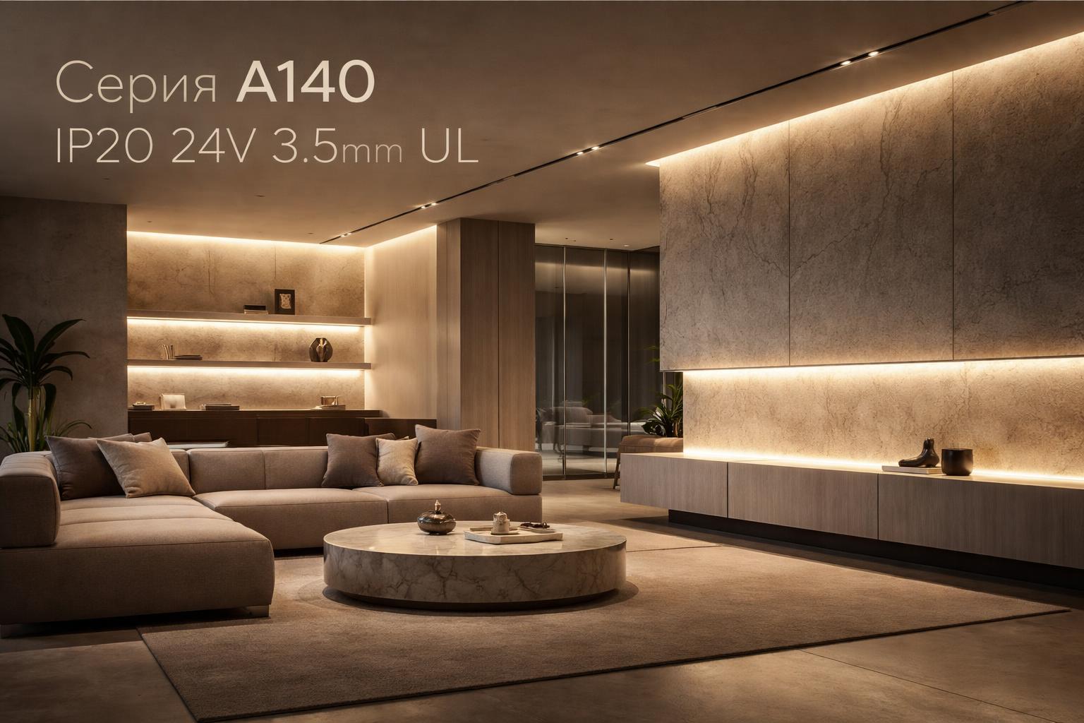 Серия A140 IP20 24V 3.5mm UL Arlight
