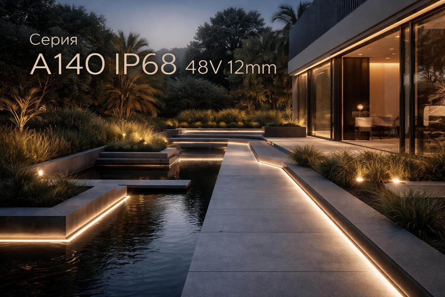 Серия A140 IP68 48V 12mm Arlight