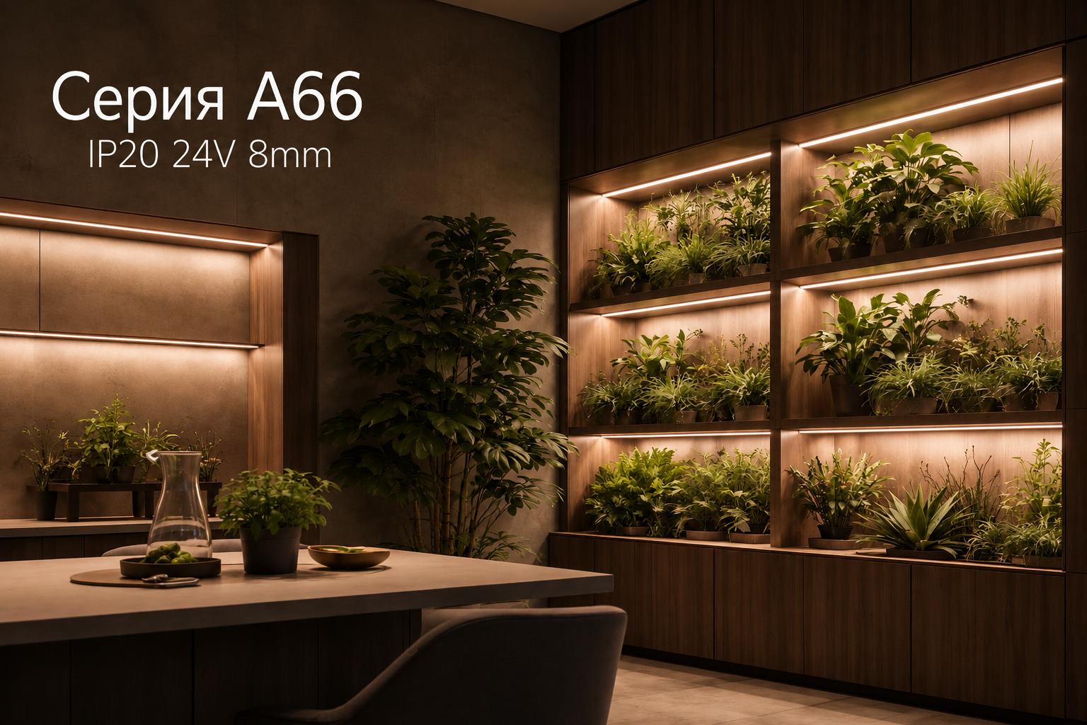 Серия A66 IP20 24V 8mm Arlight
