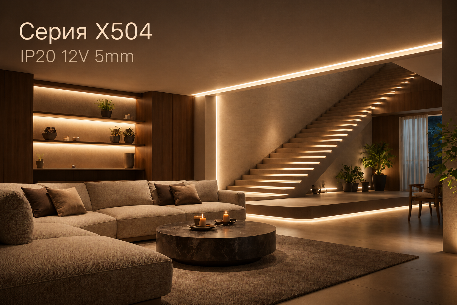 Серия X504 IP20 12V 5mm Arlight