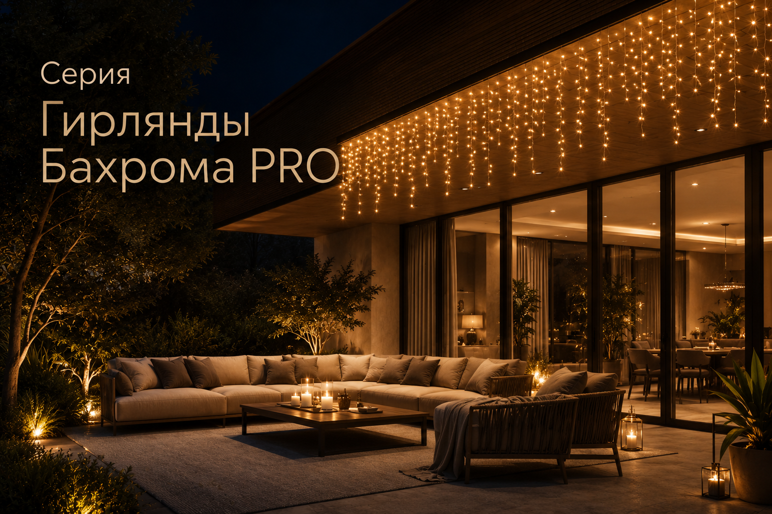 Серия Гирлянды Бахрома PRO Arlight