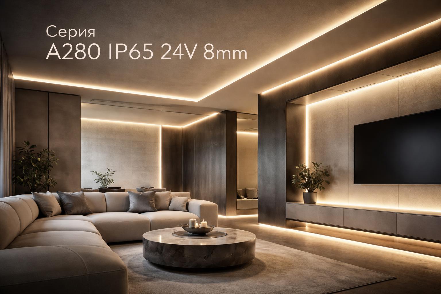 Серия A280 IP65 24V 8mm Arlight