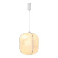 Светильник SP-SETA-HANG-L400х420-9W Warm2700 (WH, 320 deg, 230V) (Arlight, IP20, Натуральный шелк, 3 года)