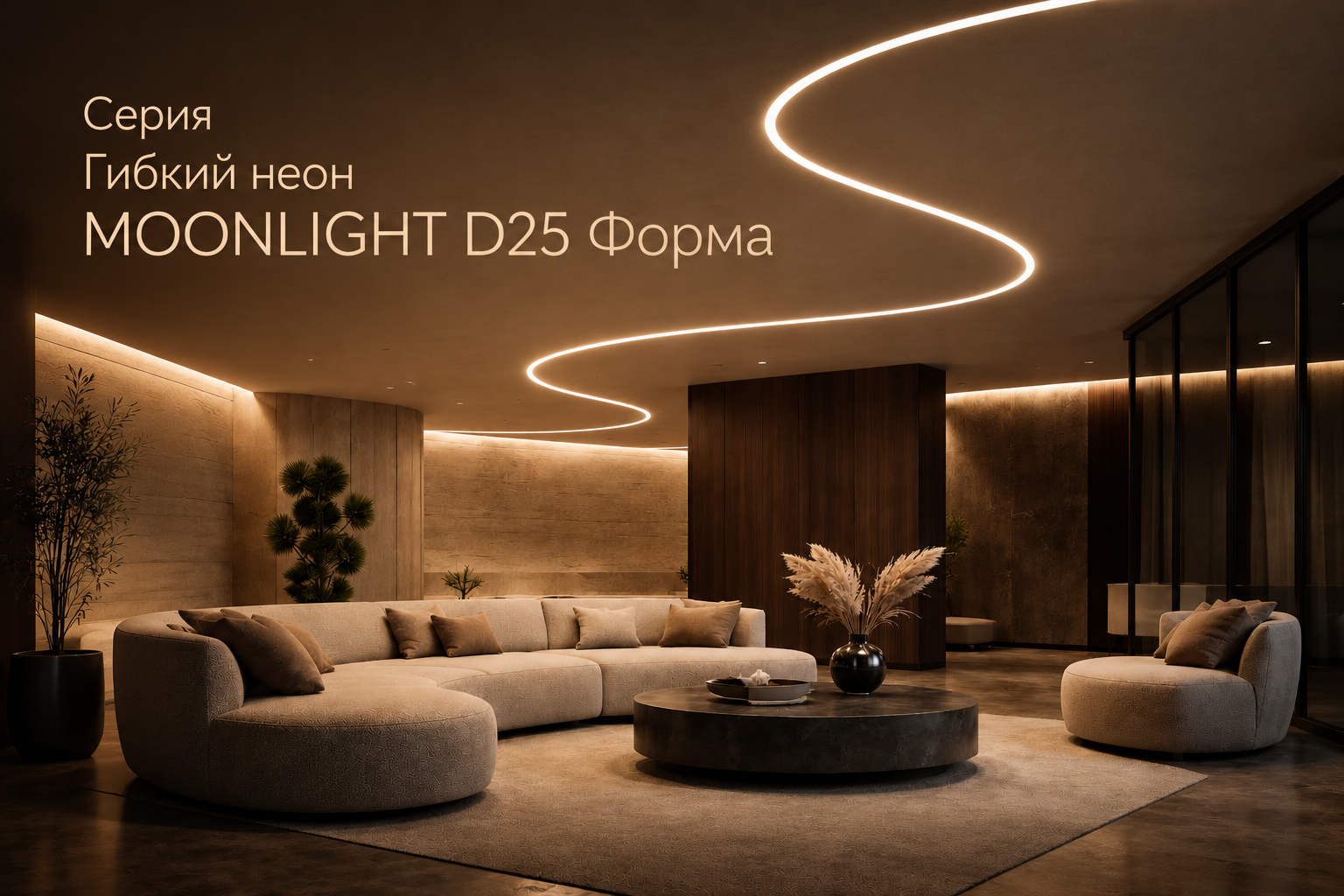 Серия Гибкий неон MOONLIGHT D25 Форма Arlight