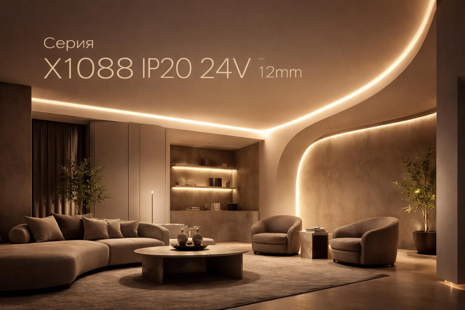 Серия X1088 IP20 24V 12mm Arlight