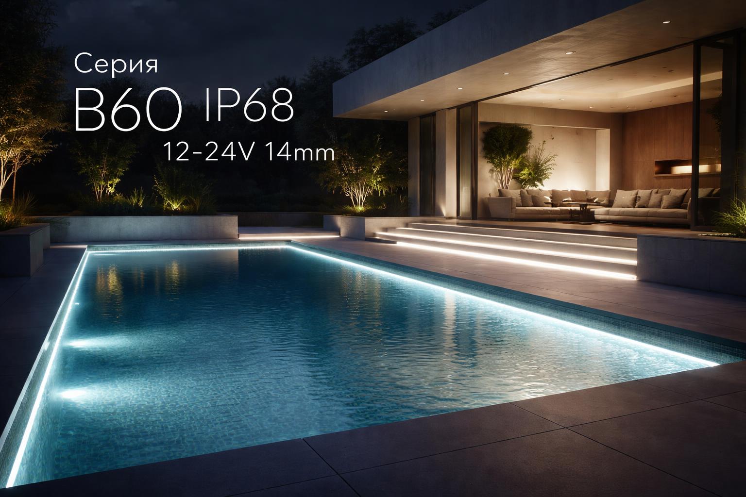 Серия B60 IP68 12-24V 14mm Arlight