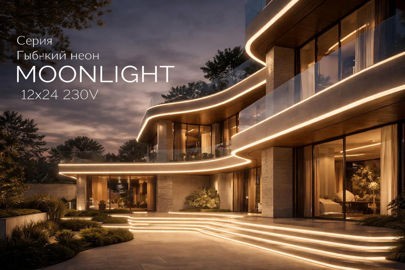 Серия Гибкий неон MOONLIGHT 12x24 230V Arlight
