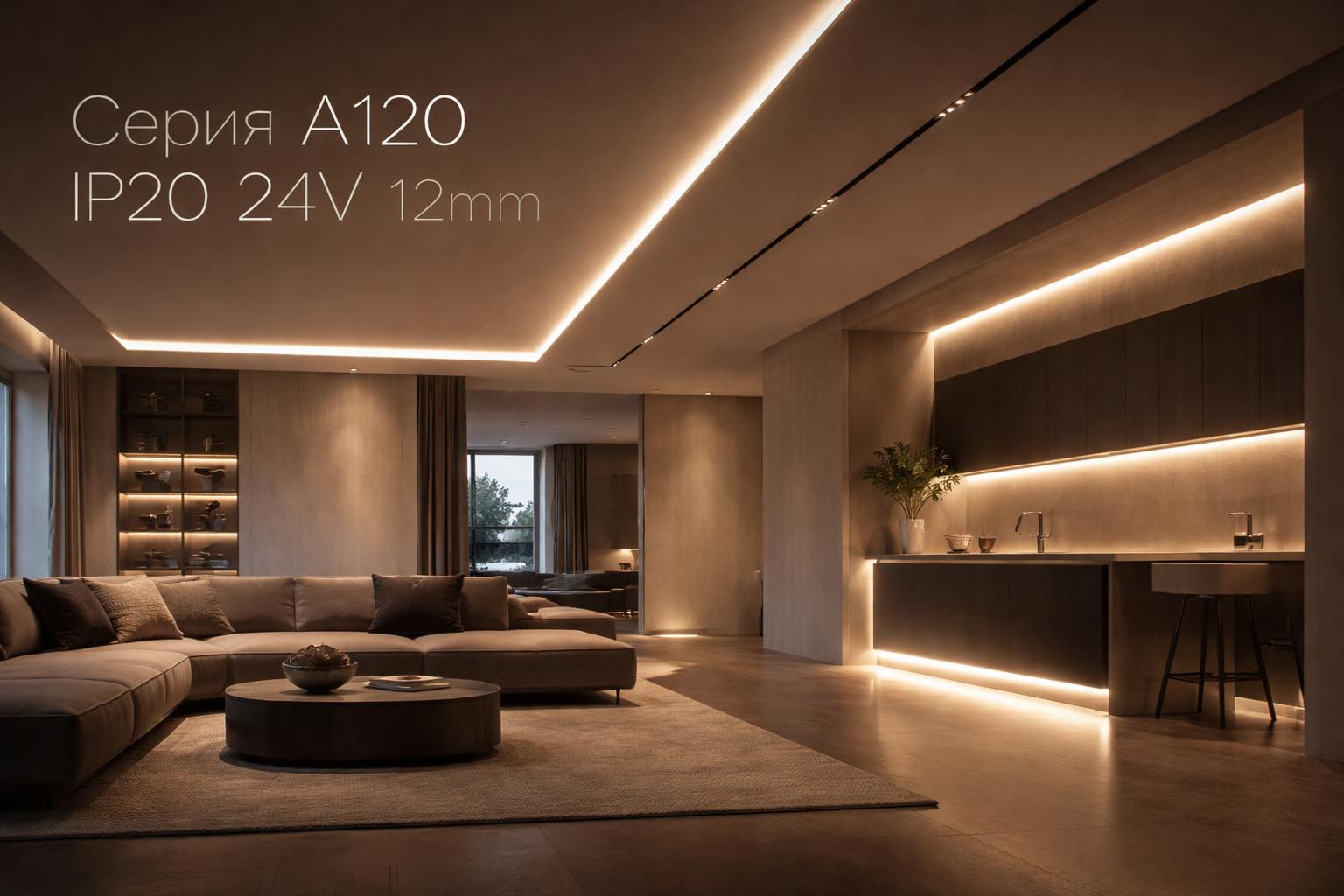Серия A120 IP20 24V 12mm Arlight