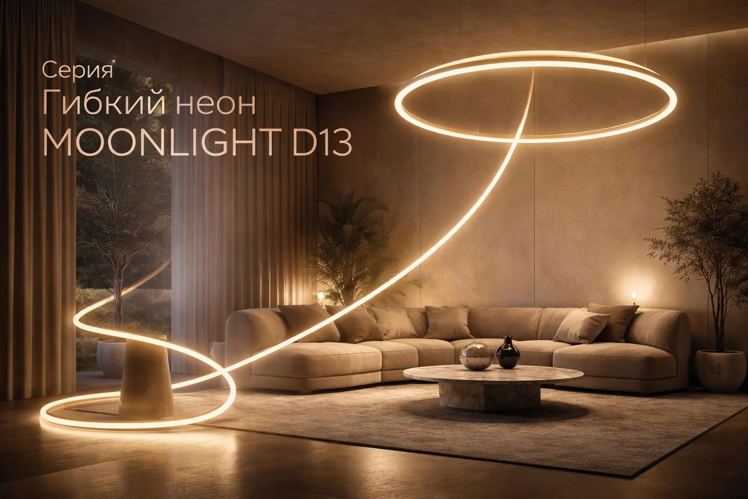 Серия Гибкий неон MOONLIGHT D13 Arlight