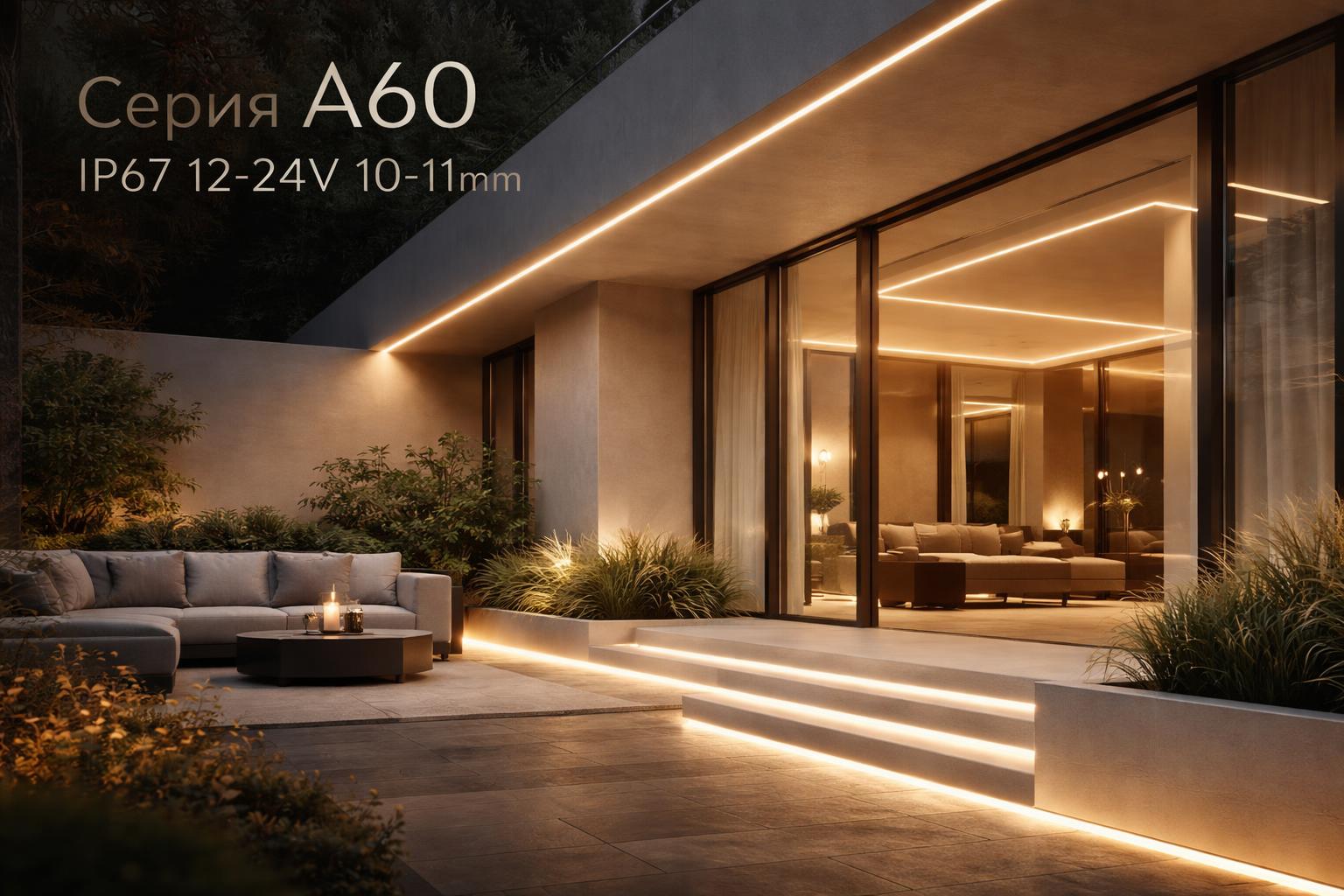 Серия A60 IP67 12-24V 10-11mm Arlight