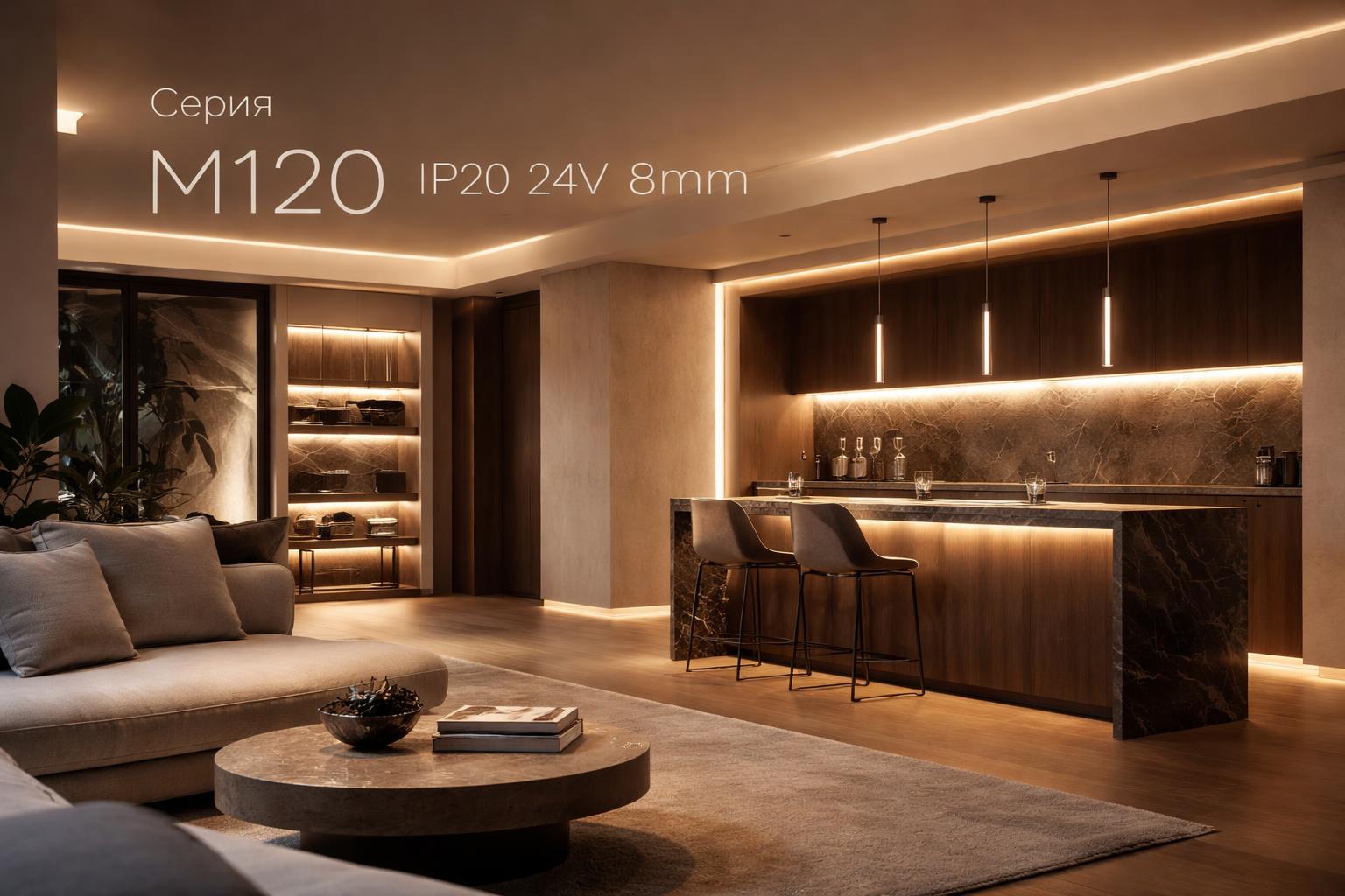 Серия M120 IP20 24V 8mm Arlight