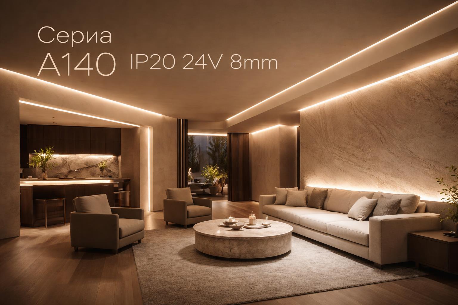 Серия A140 IP20 24V 8mm Arlight