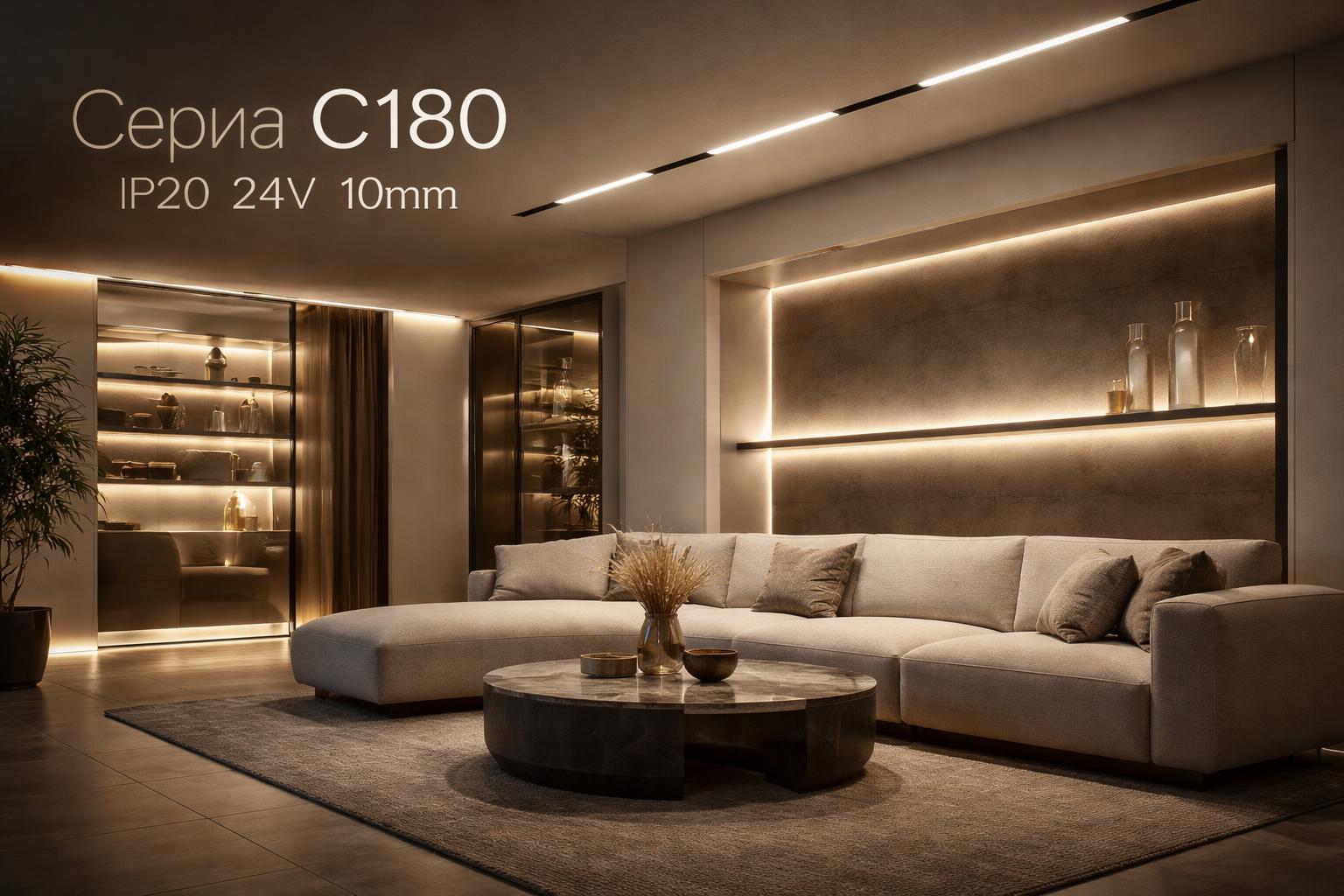 Серия C180 IP20 24V 10mm Arlight
