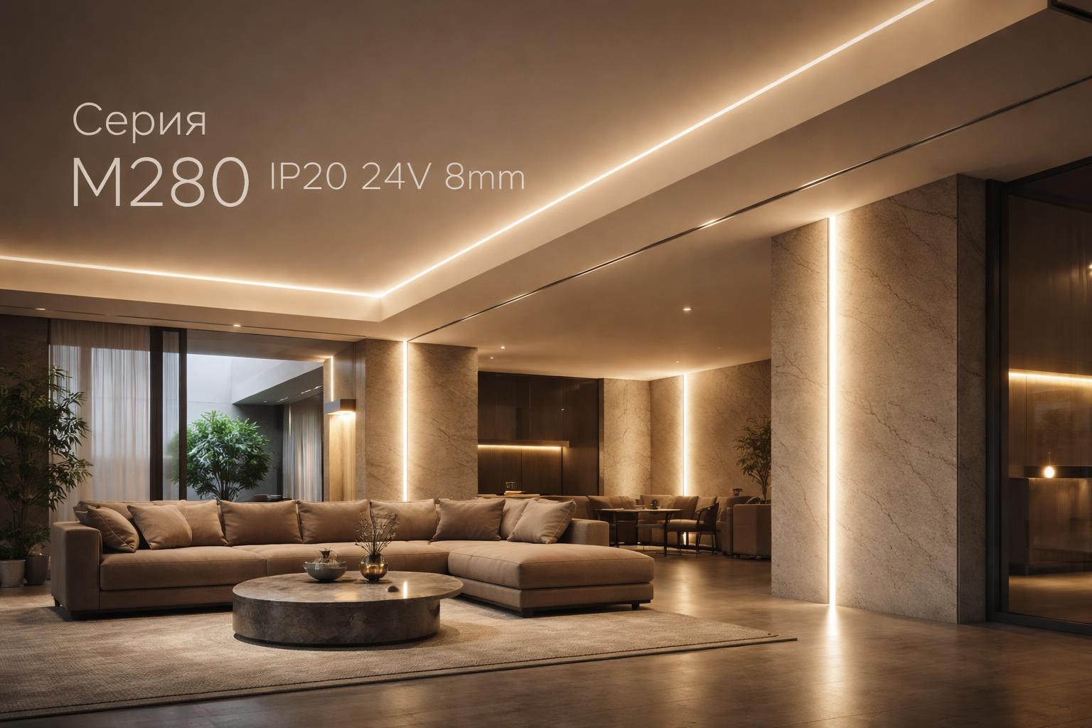 Серия M280 IP20 24V 8mm Arlight