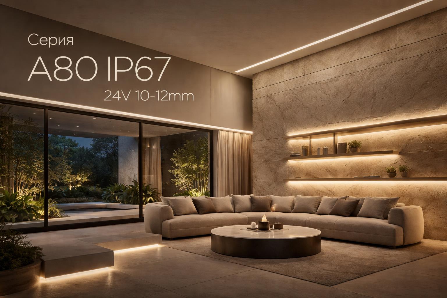 Серия A80 IP67 24V 10-12mm Arlight