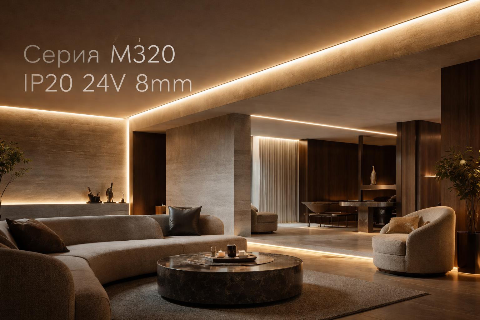 Серия M320 IP20 24V 8mm Arlight