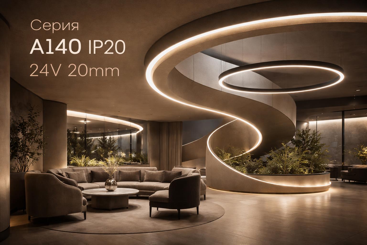 Серия A140 IP20 24V 20mm Arlight