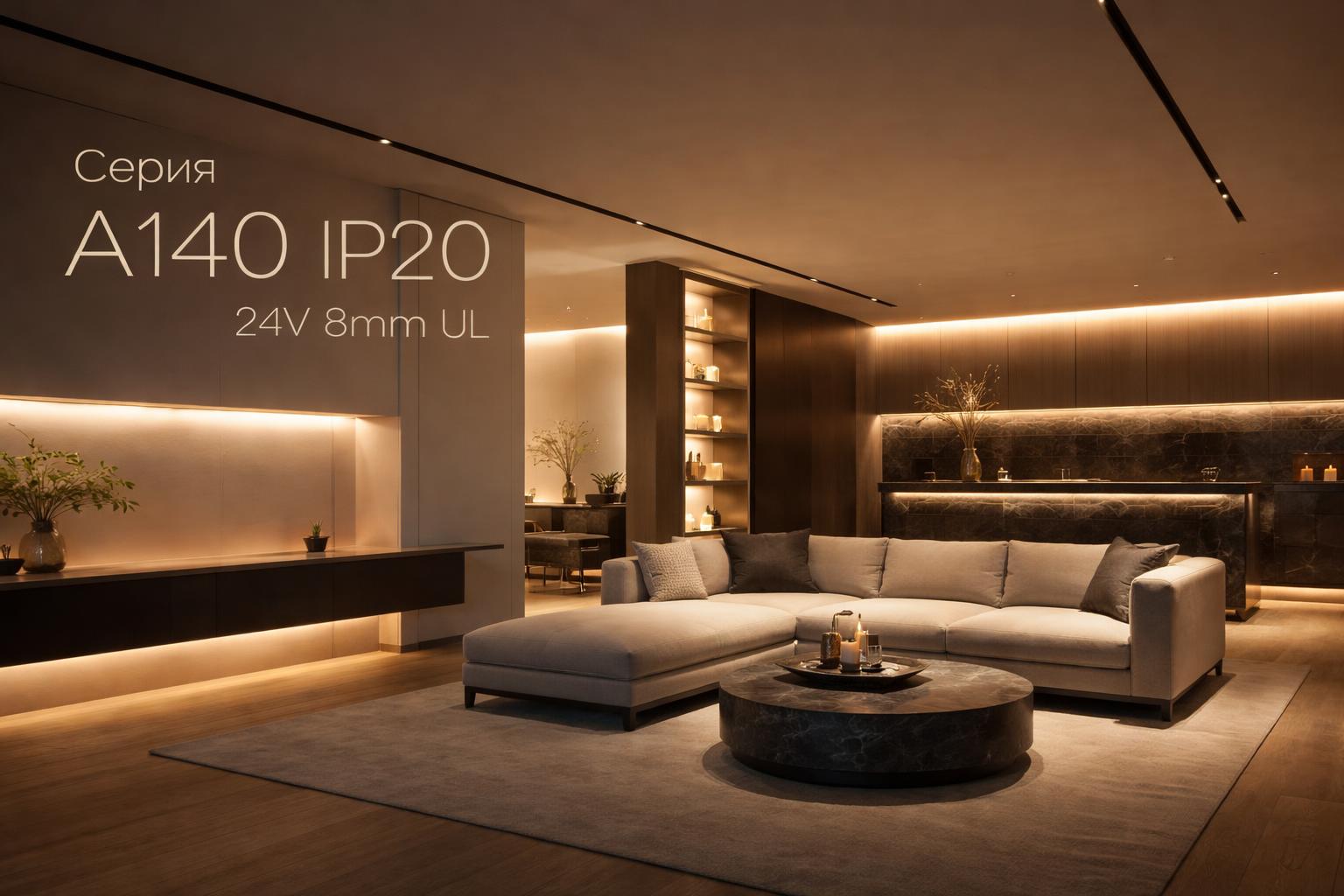 Серия A140 IP20 24V 8mm UL Arlight