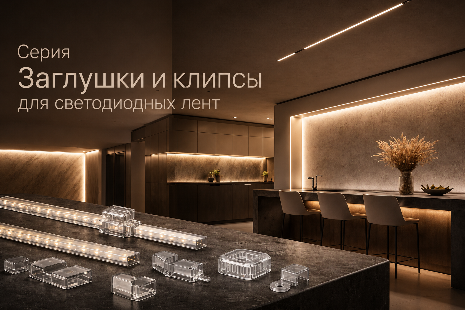 Серия Заглушки и клипсы для светодиодных лент Arlight