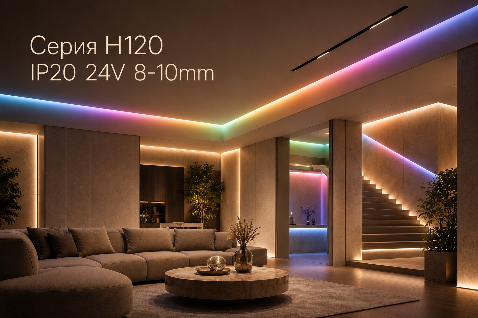 Серия H120 IP20 24V 8-10mm Arlight