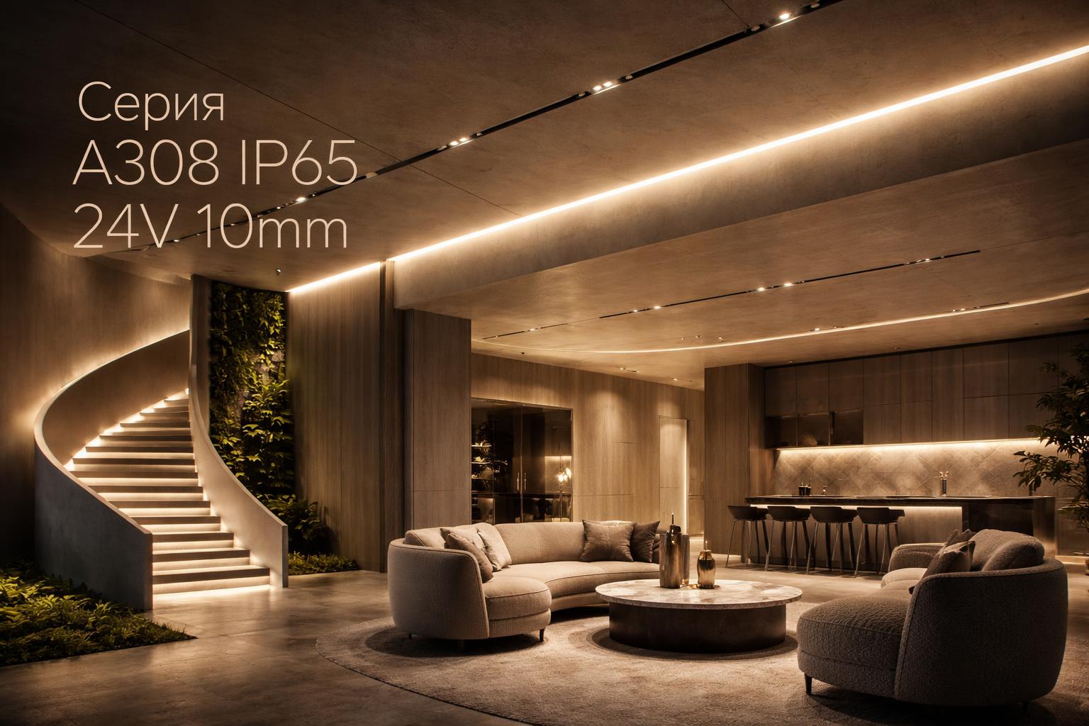 Серия A308 IP65 24V 10mm Arlight