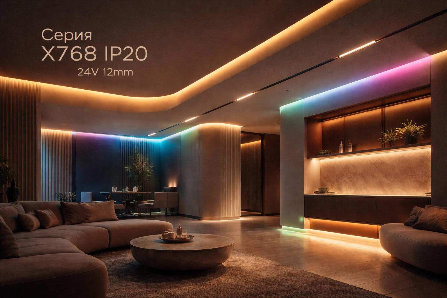 Серия X768 IP20 24V 12mm Arlight