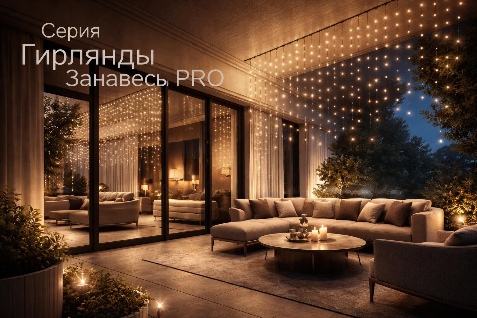 Серия Гирлянды Занавесы PRO Arlight