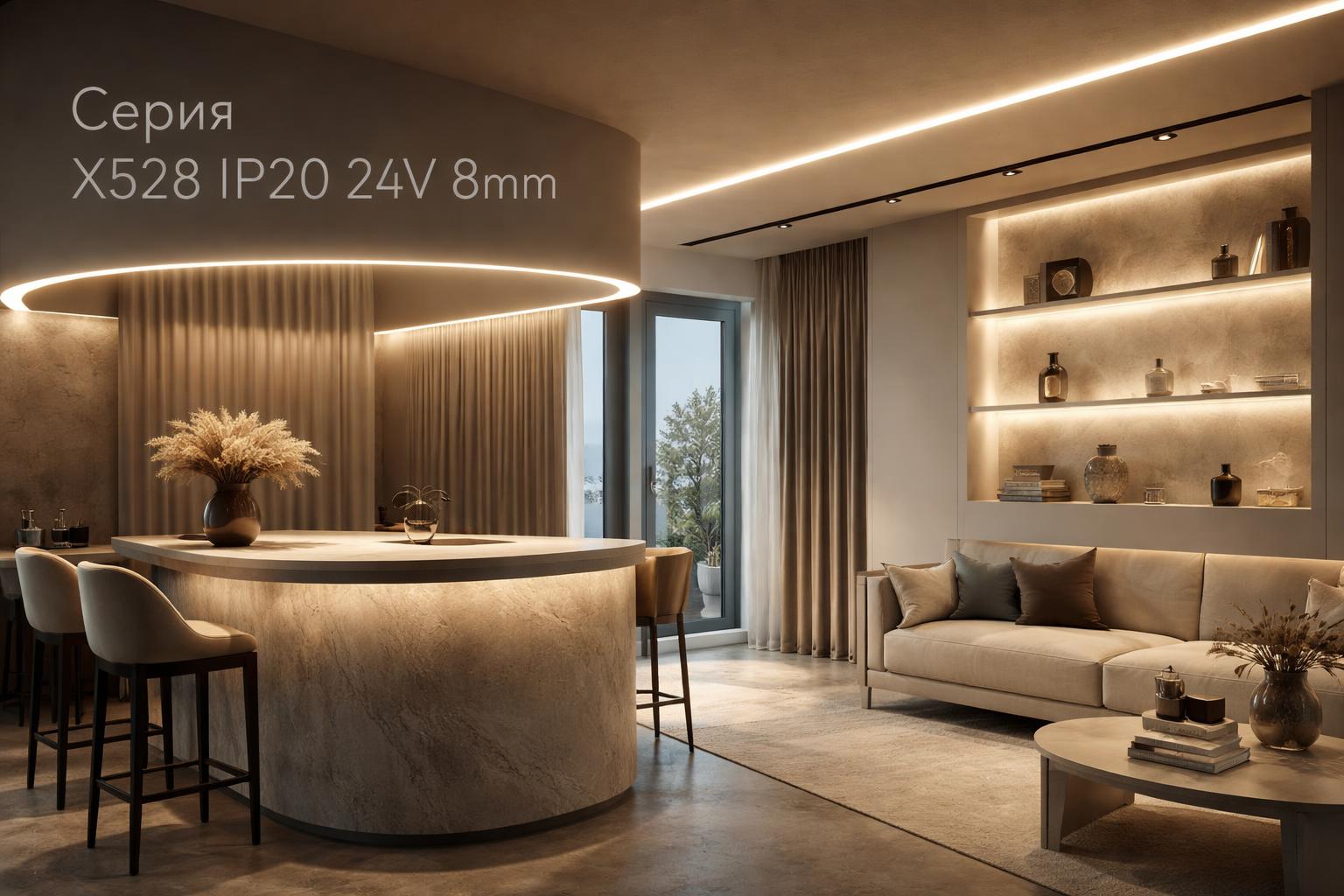 Серия X528 IP20 24V 8mm Arlight