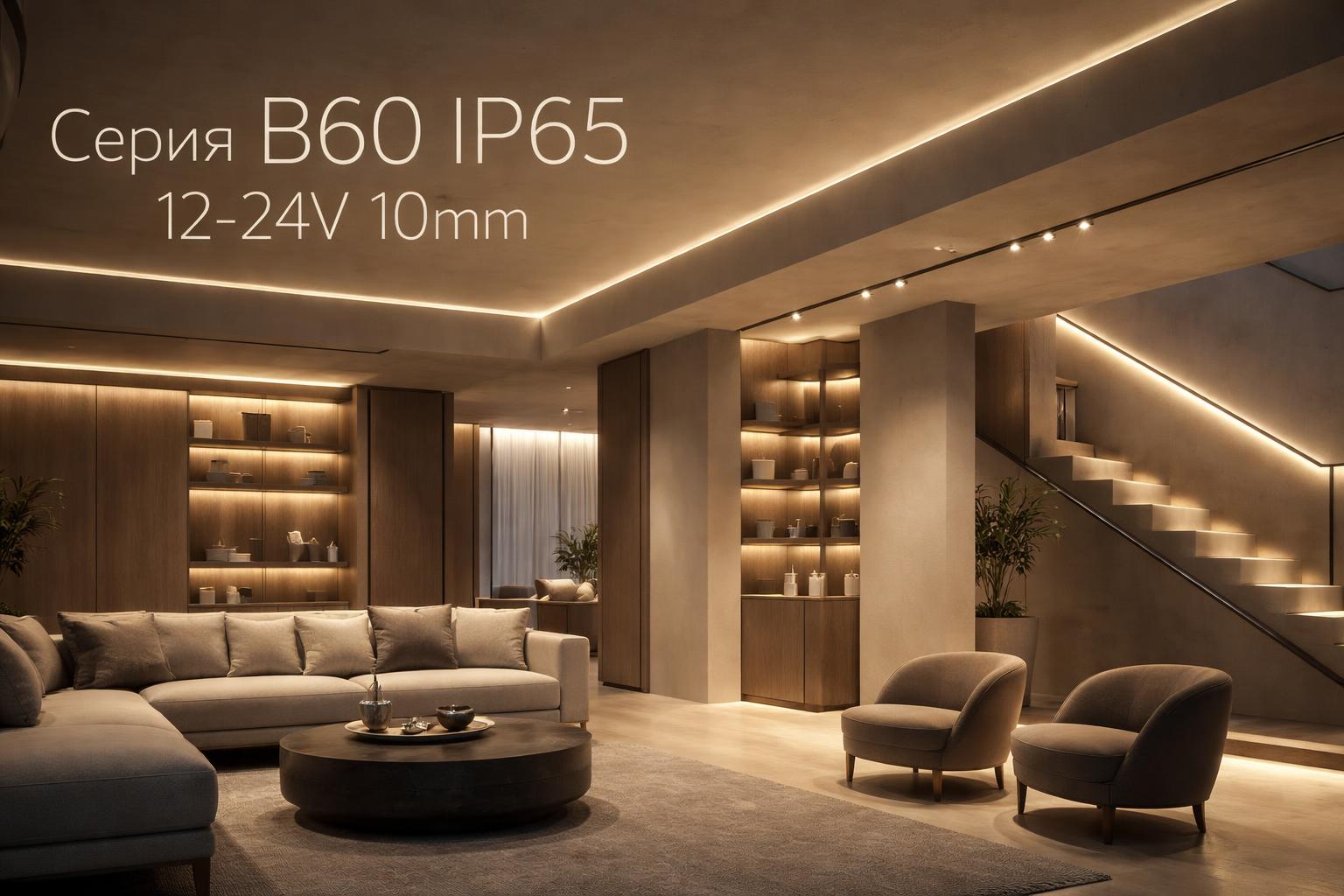 Серия B60 IP65 12-24V 10mm Arlight