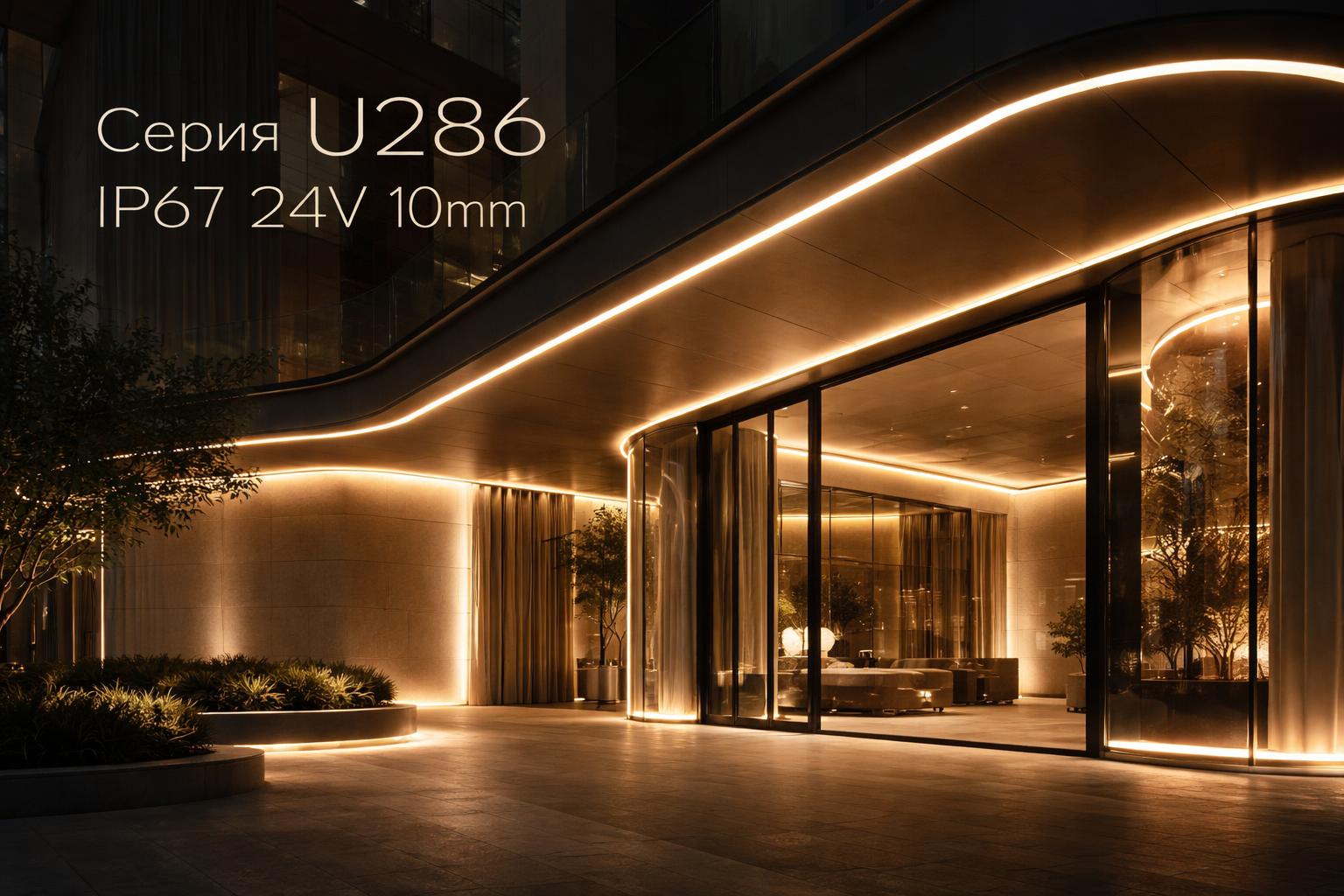 Серия U286 IP67 24V 10mm Arlight