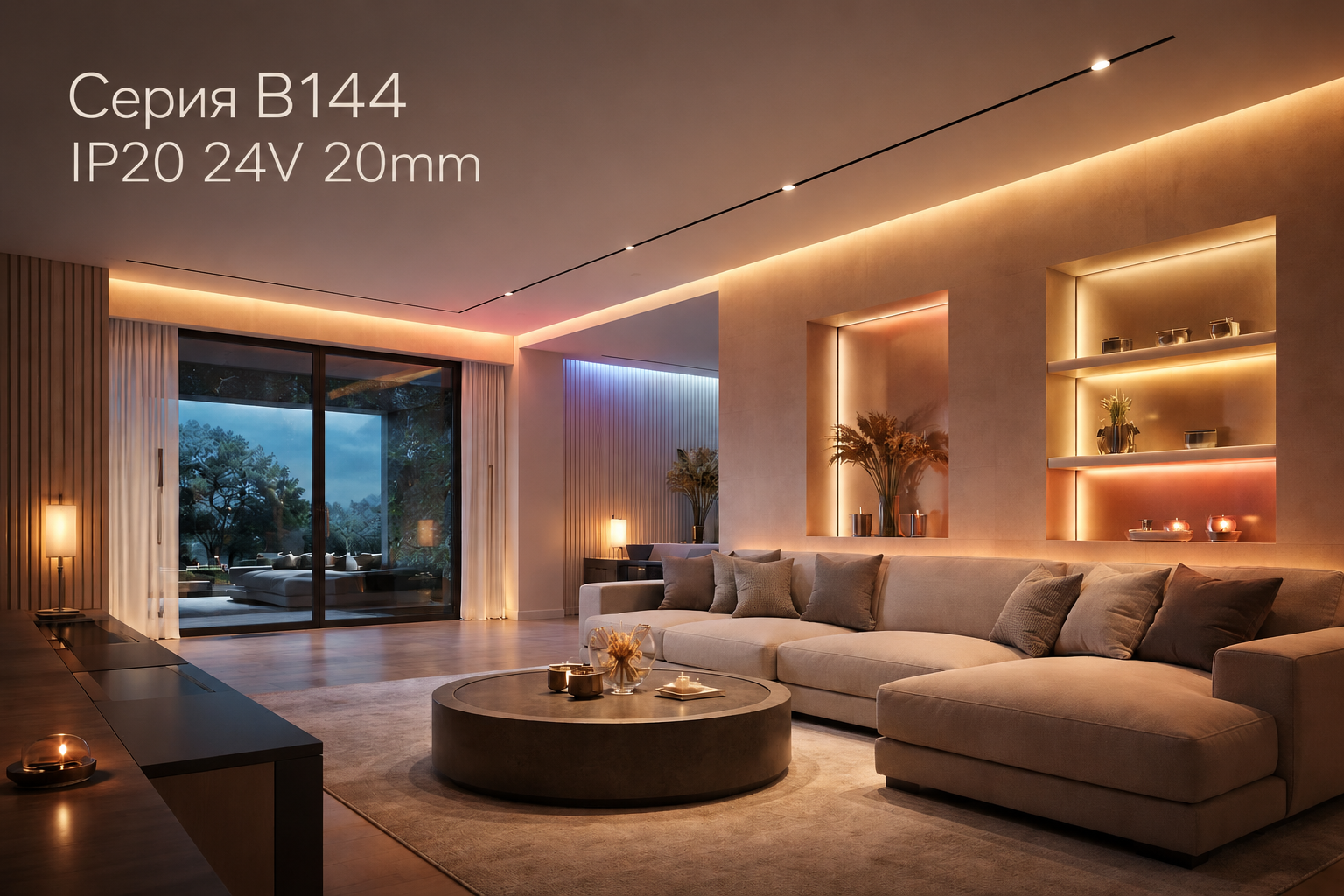 Серия B144 IP20 24V 20mm Arlight