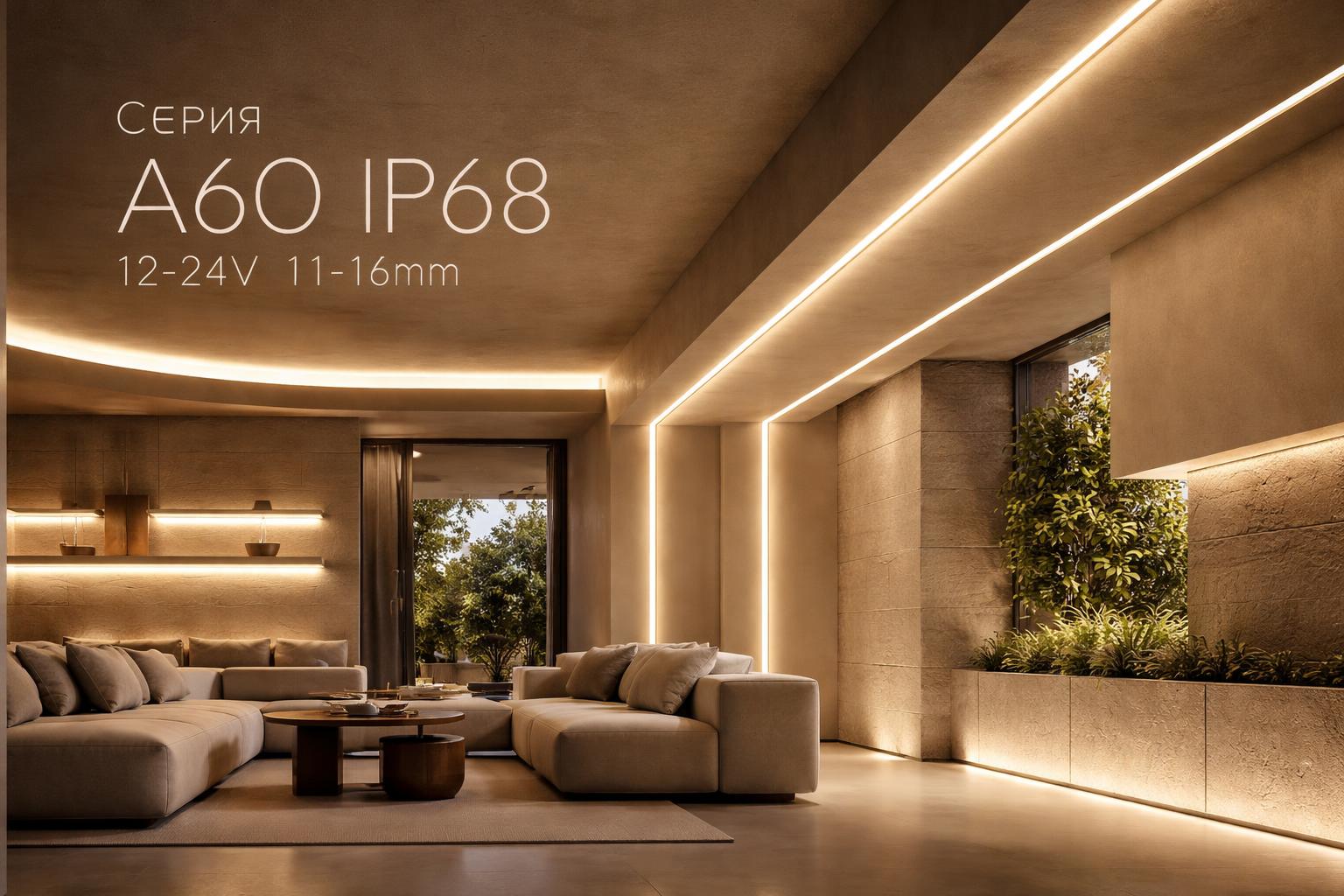 Серия A60 IP68 12-24V 11-14mm Arlight