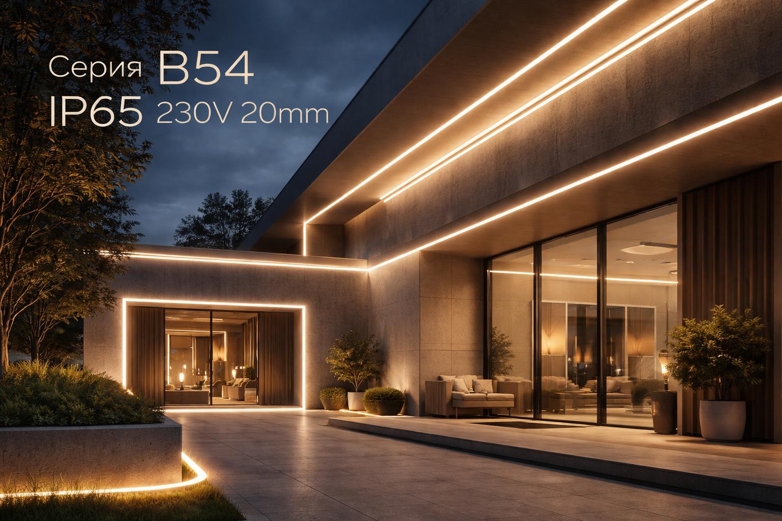 Серия B54 IP65 230V 20mm Arlight