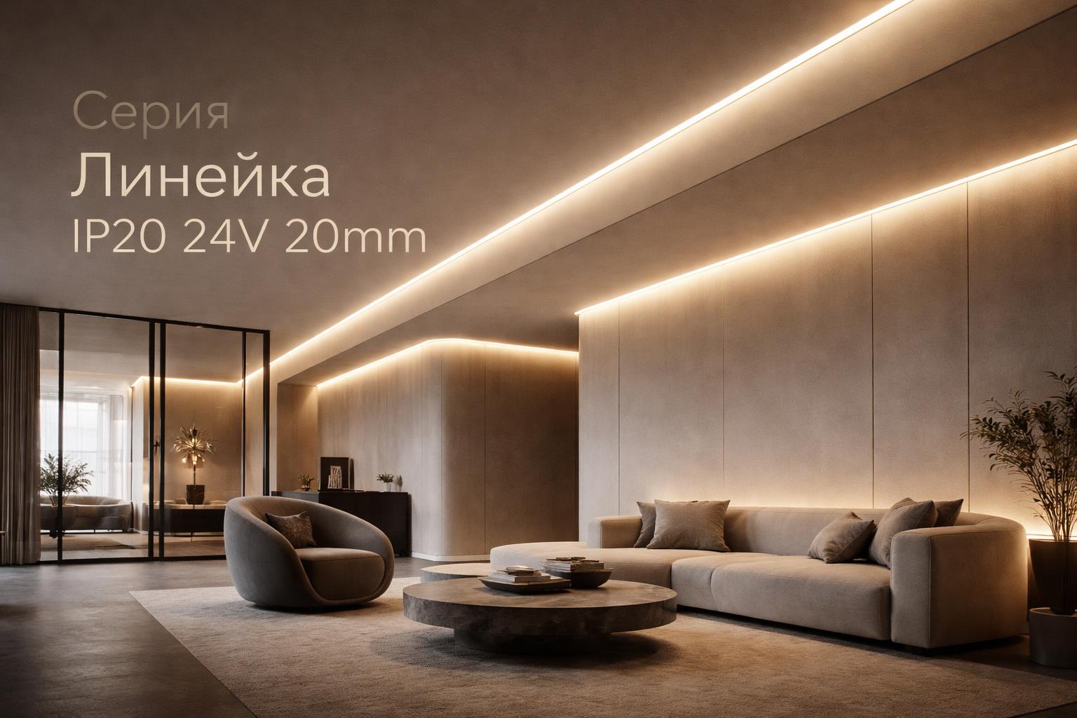 Серия Линейка IP20 24V 20mm Arlight