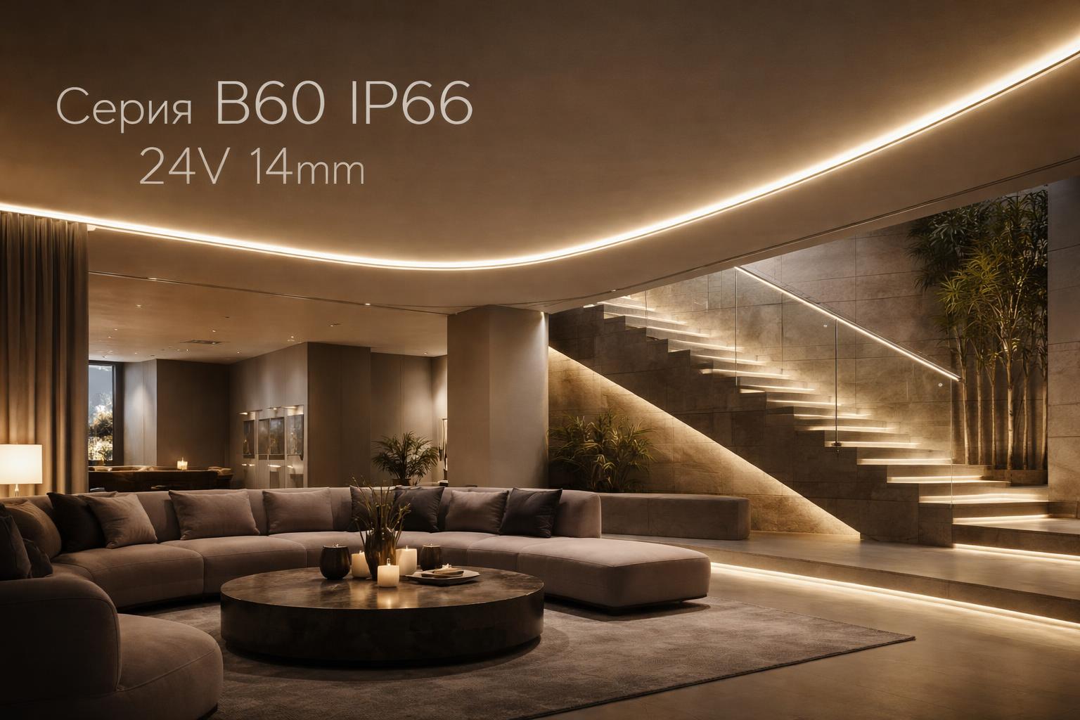 Серия B60 IP66 24V 14mm Arlight