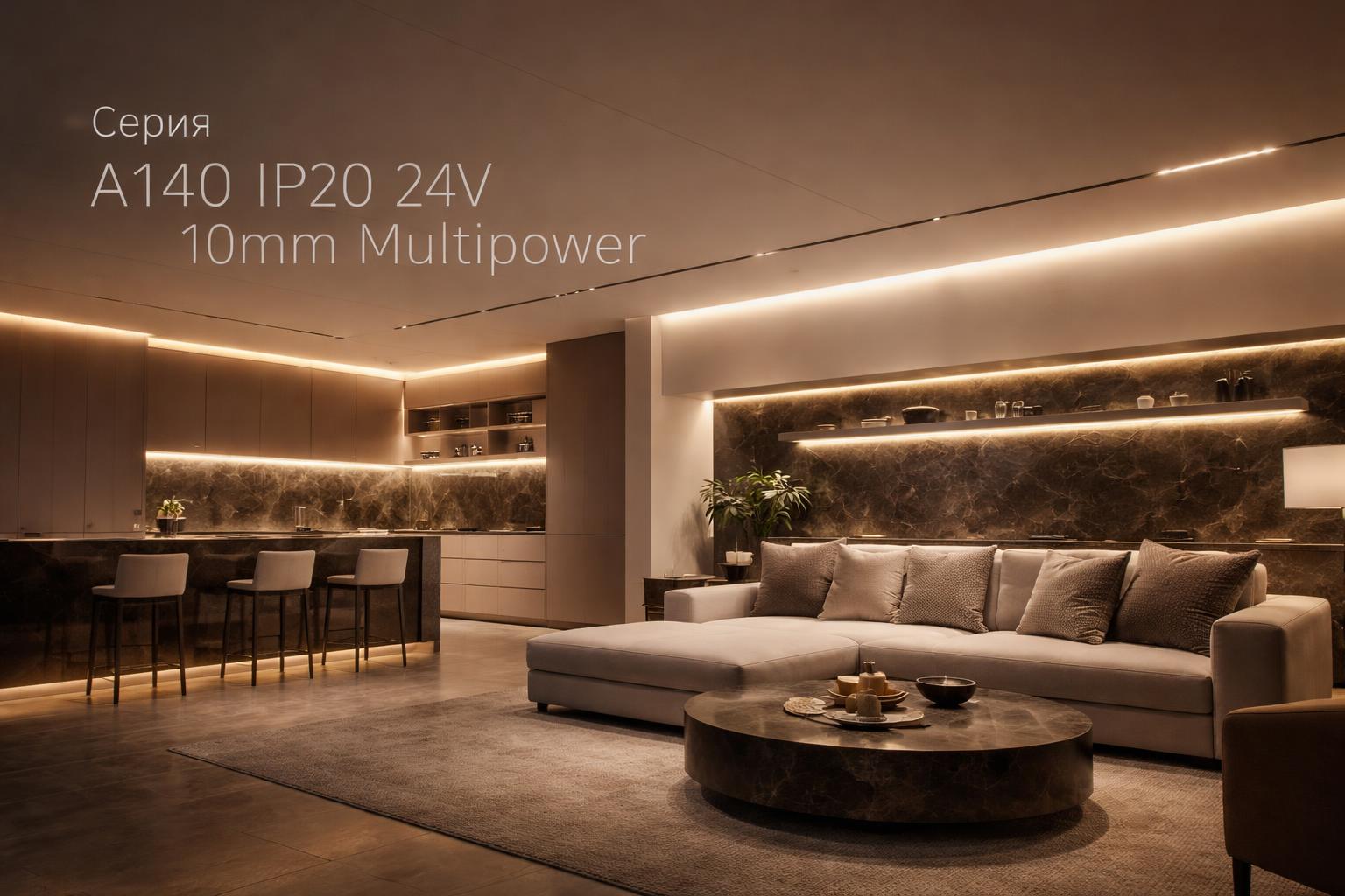 Серия A140 IP20 24V 10mm Multipower Arlight