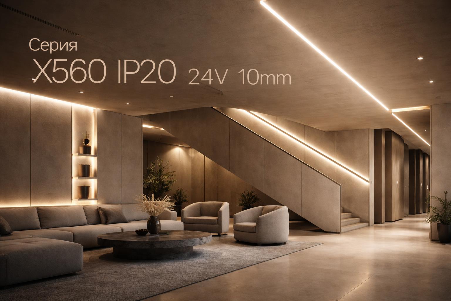 Серия X560 IP20 24V 10mm Arlight