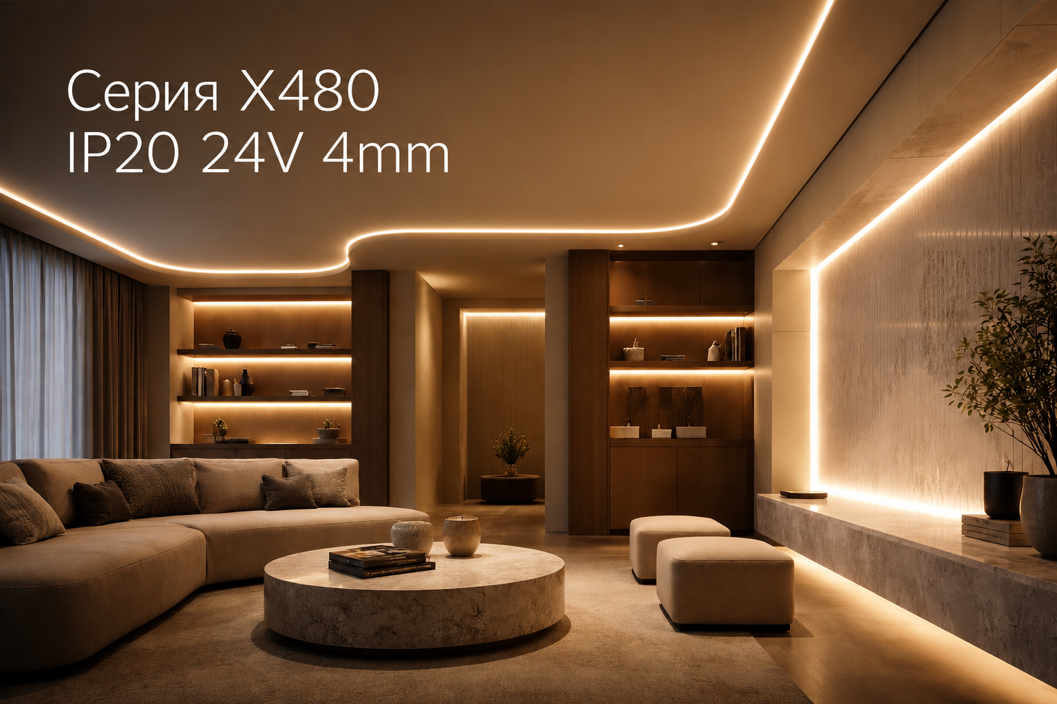 Серия X480 IP20 24V 4mm Arlight