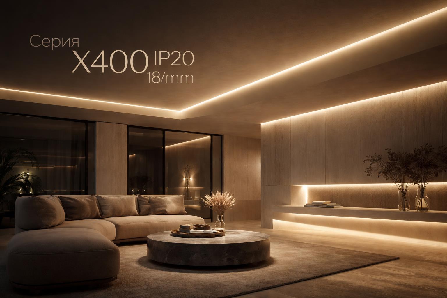 Серия X400 IP20 12V 8mm Arlight