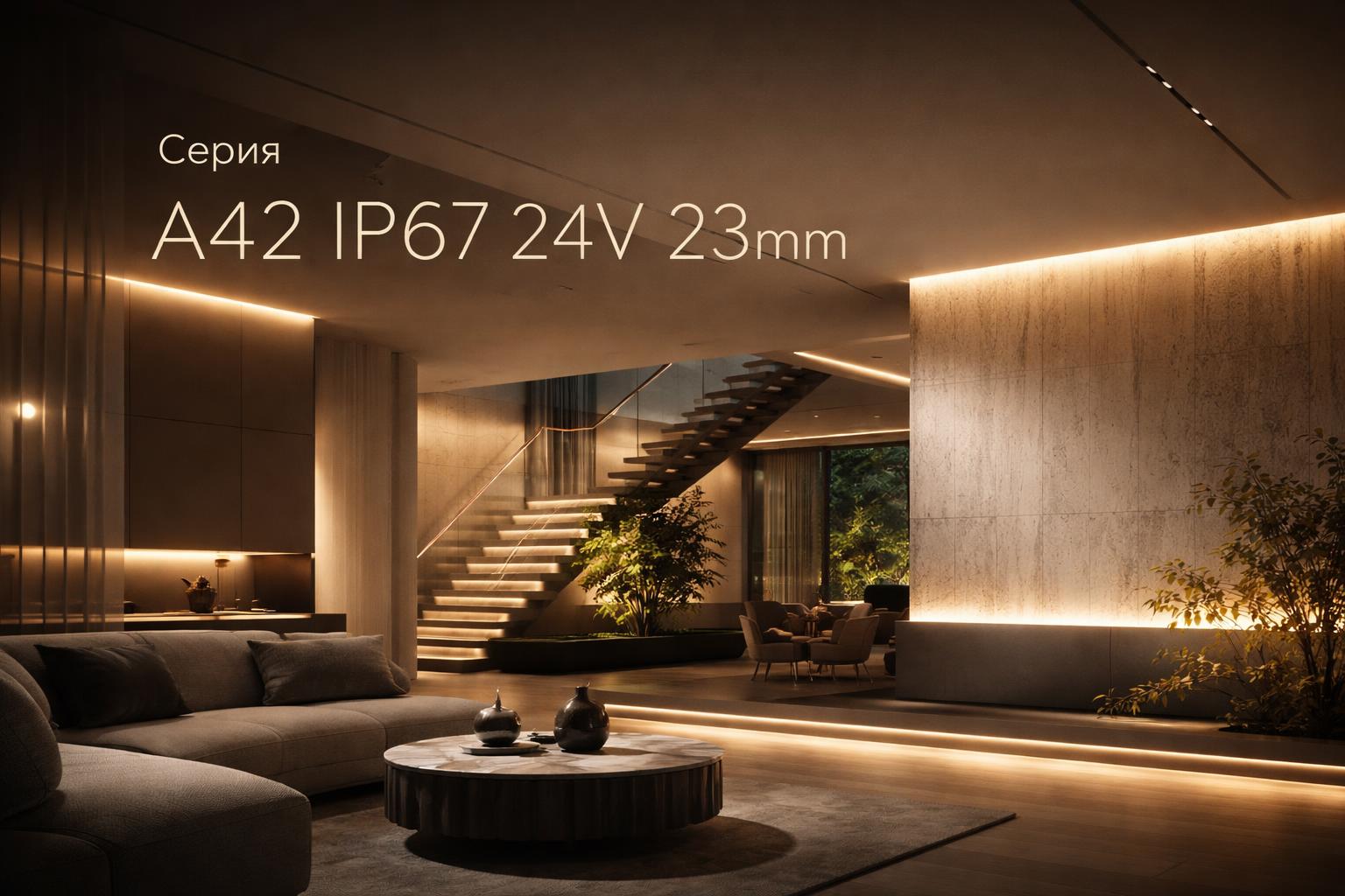 Серия A42 IP67 24V 23mm Arlight